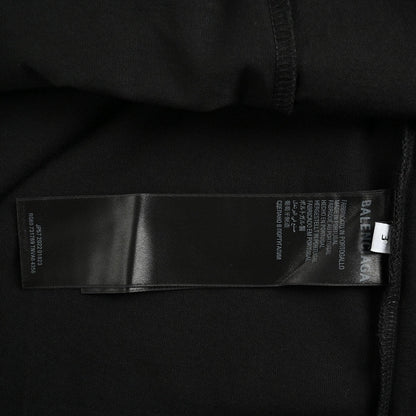 Camiseta Balenciaga con logo desgastado en negro