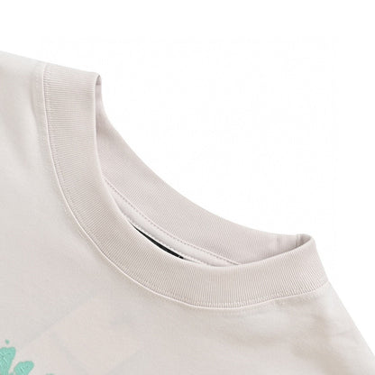 Balenciaga Distressed Logo T-shirt In - White Unisex Streetwear Limited Edition - The Balenciaga Distressed Logo T-Shirt in white is a stylish addition to any casual wardrobe.