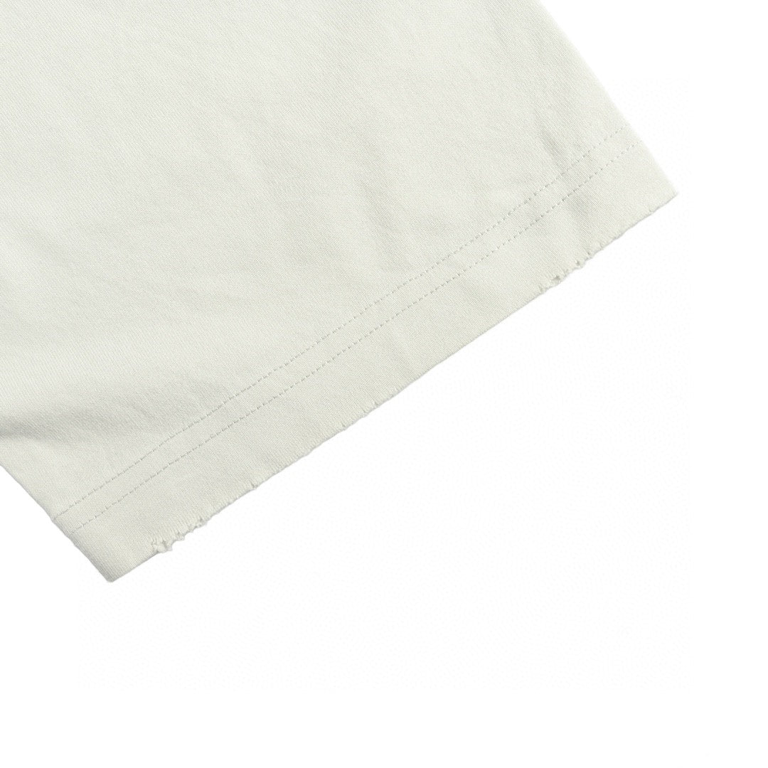Balenciaga Distressed Logo T-shirt In - White Unisex Streetwear Limited Edition - The Balenciaga Distressed Logo T-Shirt in white offers a bold and edgy take on the