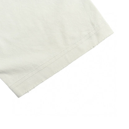 Balenciaga Distressed Logo T-shirt In - White Unisex Streetwear Limited Edition - The Balenciaga Distressed Logo T-Shirt in white offers a bold and edgy take on the
