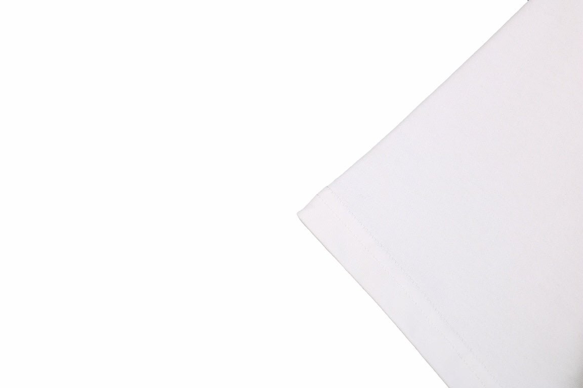 BALENCIAGA Double B Logo T-shirt - White Unisex Streetwear Limited Edition - The BALENCIAGA DOUBLE B LOGO T-SHIRT WHITE - REPLICA embodies luxury minimalism with a sleek