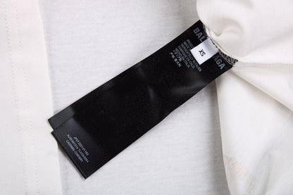 Camiseta blanca con el logo doble B de Balenciaga