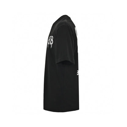 Balenciaga Dripping Bb Logo T-shirt (black) Unisex Streetwear Limited Edition - The Balenciaga Dripping BB Logo T-Shirt in black is a bold and stylish piece that