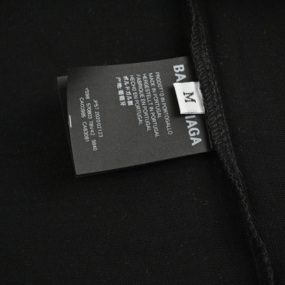 Camiseta Balenciaga con logo BB goteando (negra)