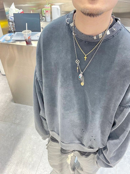 Sudadera Balenciaga con cuello adornado