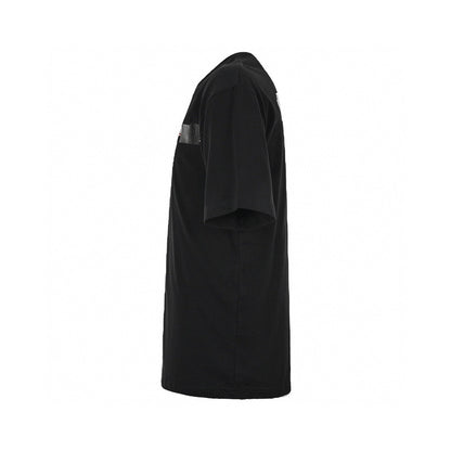 Balenciaga Embroidered Patch Logo T-shirt (black) Unisex Streetwear Limited Edition - The Balenciaga Embroidered Patch Logo T-Shirt in black brings a modern twist to classic streetwear.