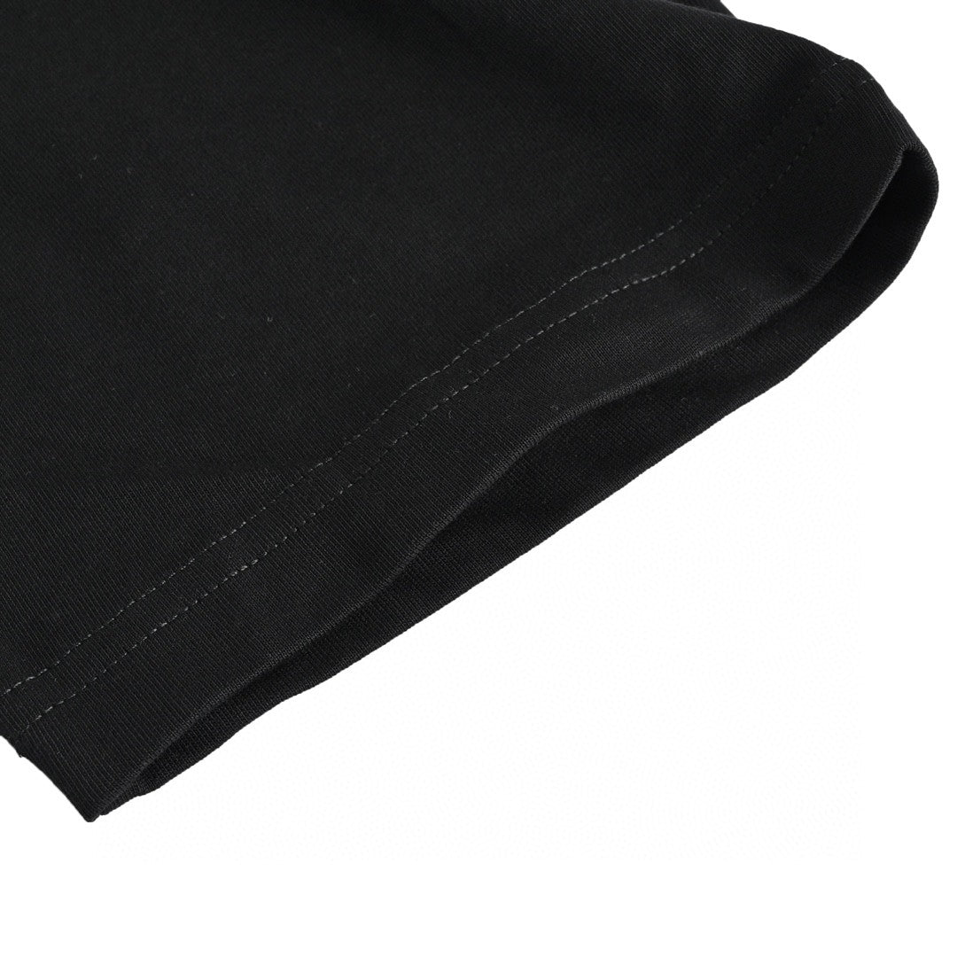 Camiseta Balenciaga con parche bordado y logo (negra)