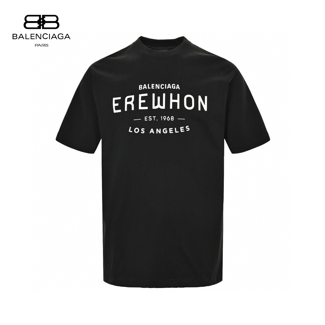 Balenciaga Erewhon T-shirt Unisex Streetwear Limited Edition - This Balenciaga t-shirt features the 'EREWHON' print in bold letters. Made from high-quality cotton, it