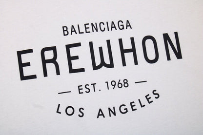 Balenciaga Erewhon T-shirt - White Unisex Streetwear Limited Edition - <span>White t-shirt featuring the text 'Balenciaga Erewhon Est. 1968 Los Angeles' on the front. Made