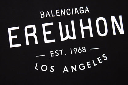 Balenciaga Erewhon T-shirt (black) Unisex Streetwear Limited Edition - <span>Black t-shirt featuring the text 'Balenciaga Erewhon Est. 1968 Los Angeles' on the front. Crafted