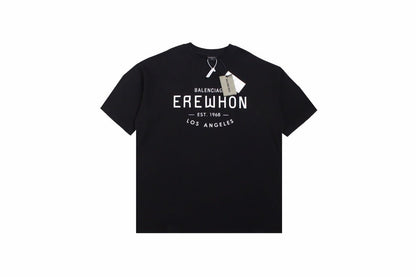 Balenciaga Erewhon T-shirt (black) Unisex Streetwear Limited Edition - <span>Black t-shirt featuring the text 'Balenciaga Erewhon Est. 1968 Los Angeles' on the front. Crafted