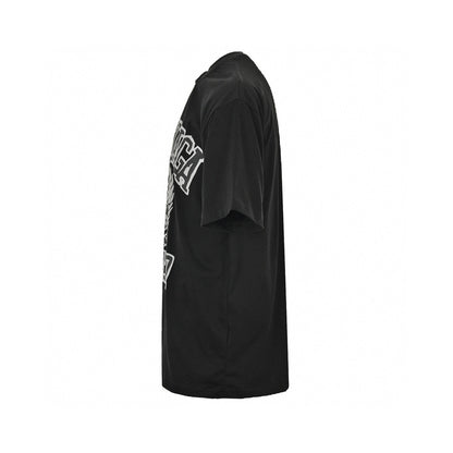 Balenciaga Est. 1917 Crest T-shirt (black) Unisex Streetwear Limited Edition - This black Balenciaga T-shirt features a bold, collegiate-inspired design with the brand name and establishment