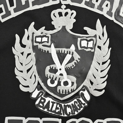 Camiseta Balenciaga Est. 1917 Crest (Negra)