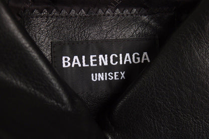 Chaqueta de piel sintética Balenciaga negra