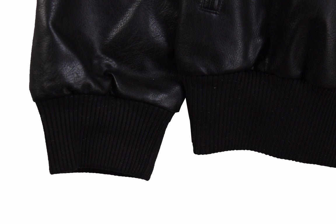 Chaqueta de piel sintética Balenciaga negra