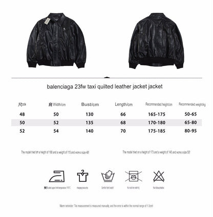 Chaqueta de piel sintética Balenciaga negra
