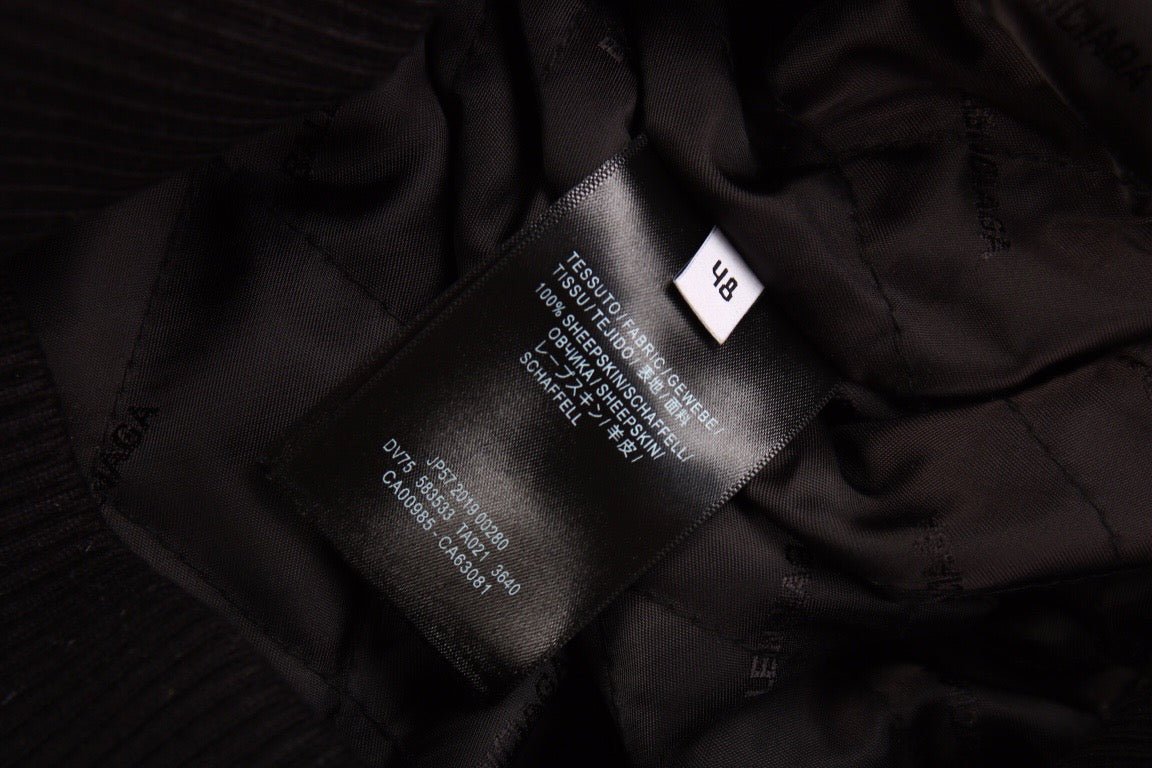 Chaqueta de piel sintética Balenciaga negra