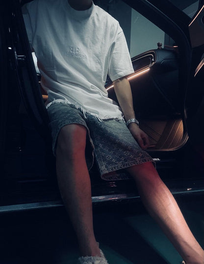 T-shirt à franges Balenciaga