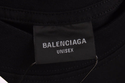 CAMISETA BALENCIAGA CON LOGOTIPO GÓTICO NEGRA
