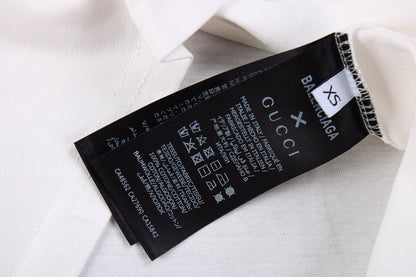 Camiseta Balenciaga Gothic Logo - Blanca