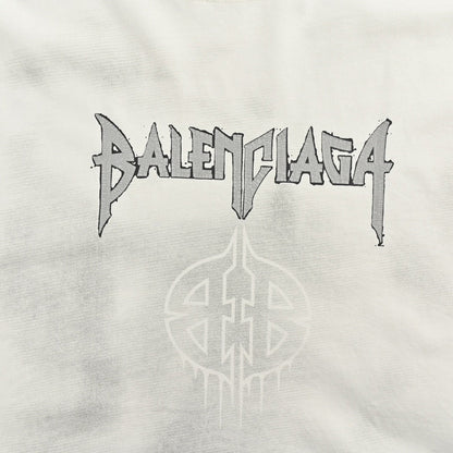 Camiseta Balenciaga con logo gótico (blanca)