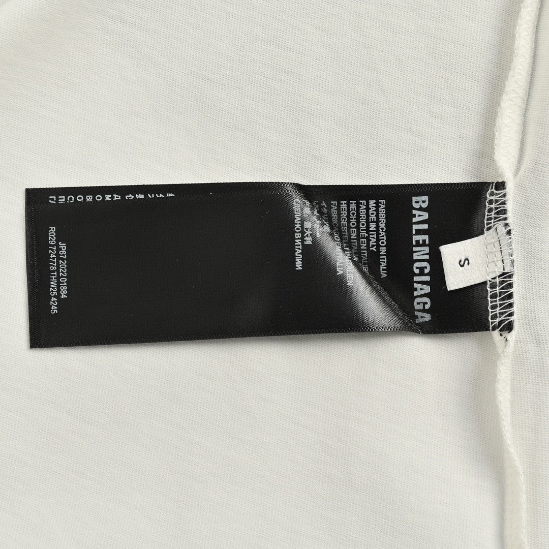 Camiseta Balenciaga con logo gótico (blanca)
