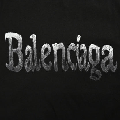 Camiseta Balenciaga con logo degradado (negra)