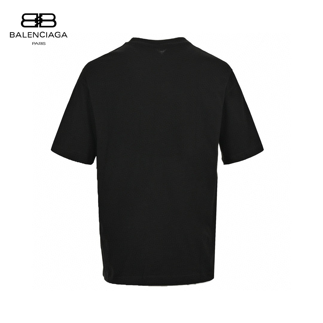 Balenciaga Gradient Logo T-shirt (black) Unisex Streetwear Limited Edition - This black Balenciaga T-shirt is a perfect blend of simplicity and style. It features a