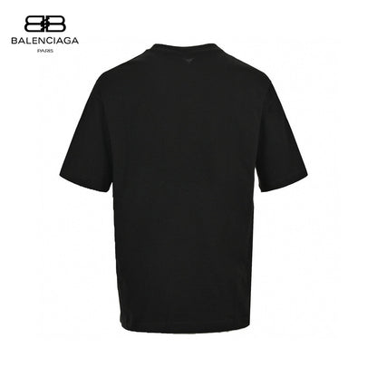 Balenciaga Gradient Logo T-shirt (black) Unisex Streetwear Limited Edition - This black Balenciaga T-shirt is a perfect blend of simplicity and style. It features a