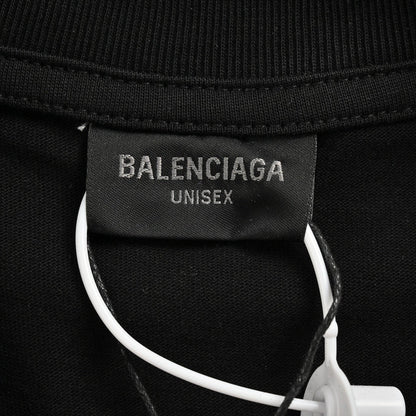 Camiseta Balenciaga con logo degradado (negra)