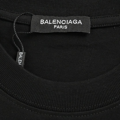 Camiseta negra con rayas degradadas de Balenciaga
