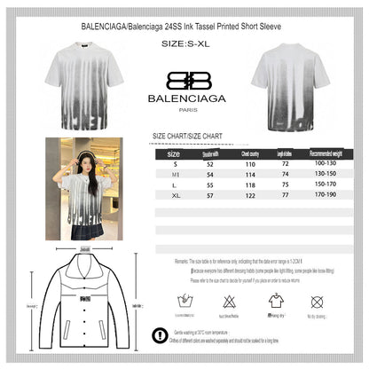 Camiseta Balenciaga con rayas degradadas