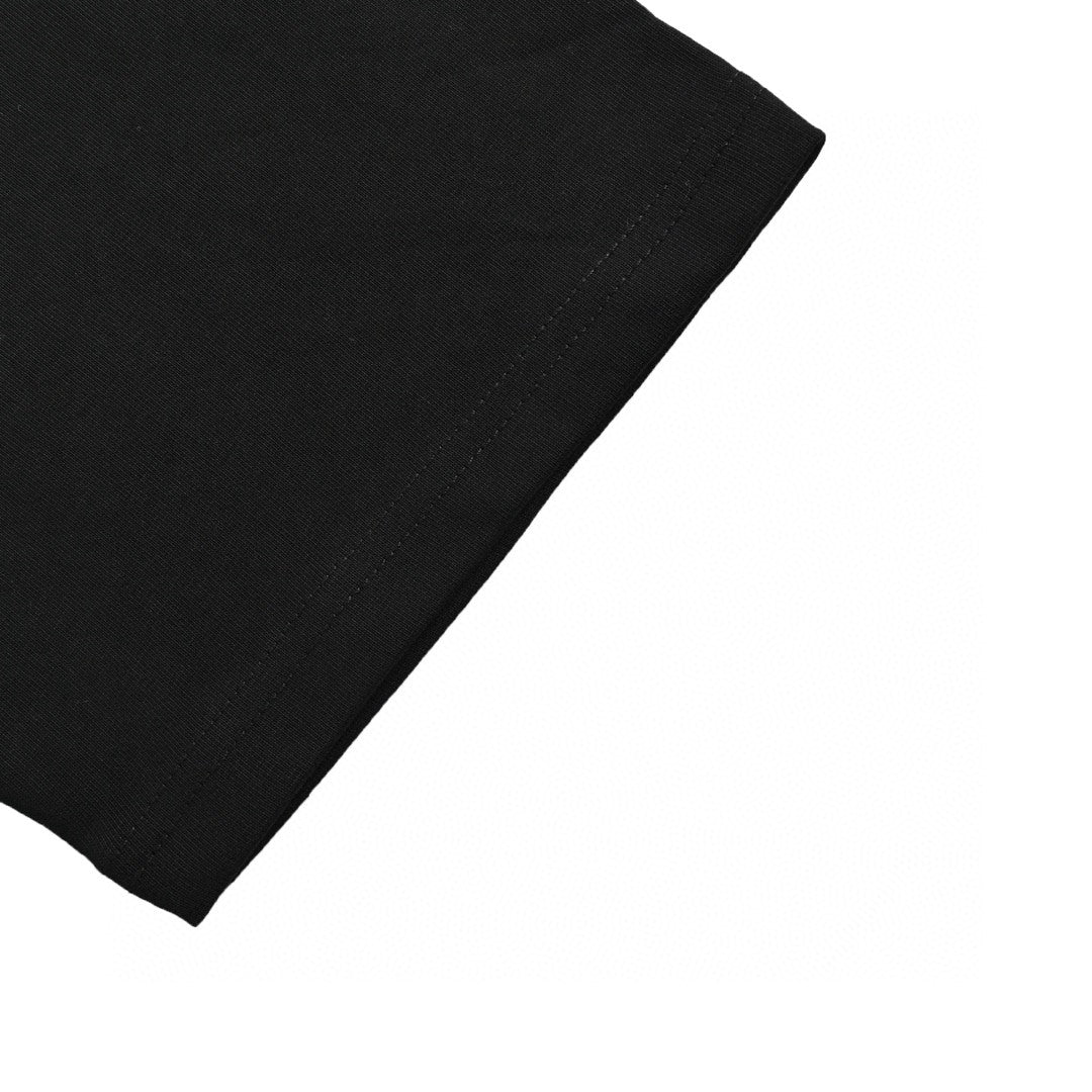 Camiseta negra con logo de grafiti de Balenciaga