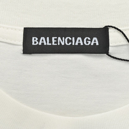 Camiseta blanca con logo de grafiti de Balenciaga