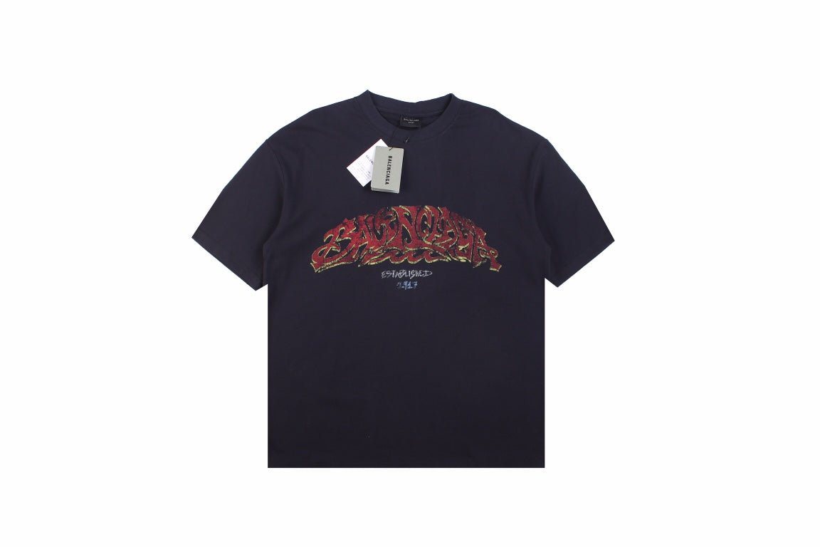 Camiseta Balenciaga Graffiti negra
