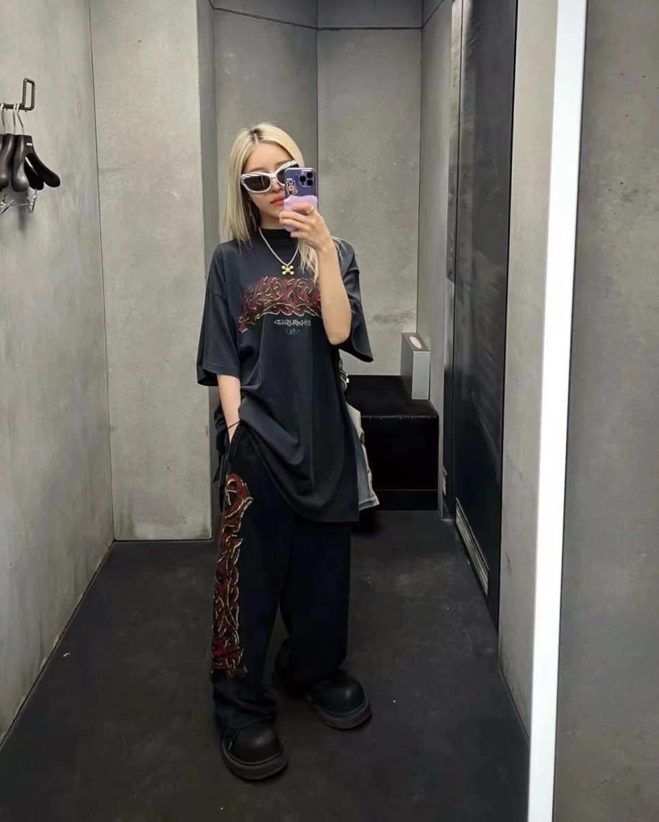 Camiseta Balenciaga Graffiti negra