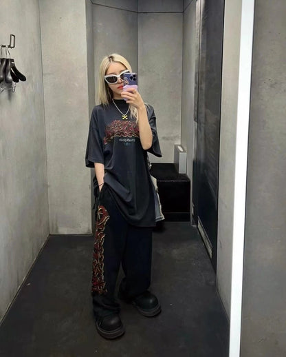 Camiseta Balenciaga Graffiti negra