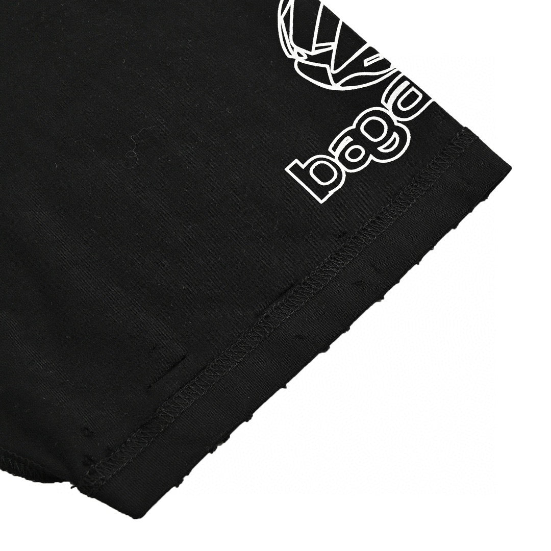 Camiseta negra gráfica de Balenciaga