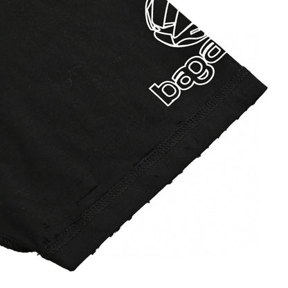 Camiseta negra gráfica de Balenciaga