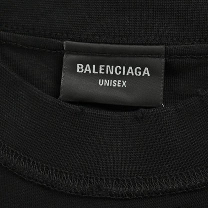 Camiseta negra gráfica de Balenciaga