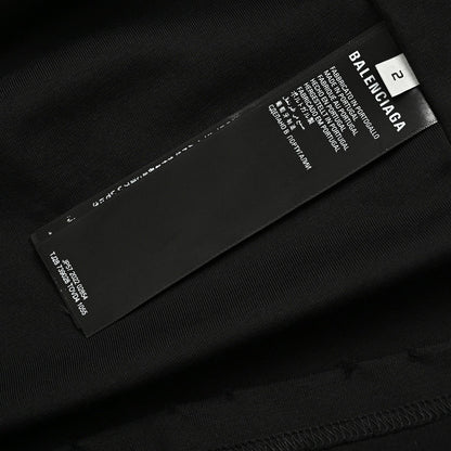 Camiseta negra gráfica de Balenciaga
