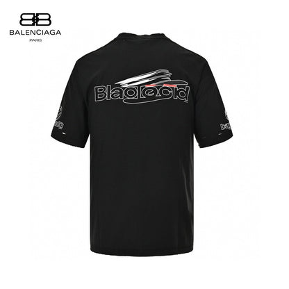 Balenciaga Graphic T-shirt - Black Unisex Streetwear Limited Edition - <span>This Balenciaga t-shirt features a bold graphic design with multiple 'BB' logos and text across