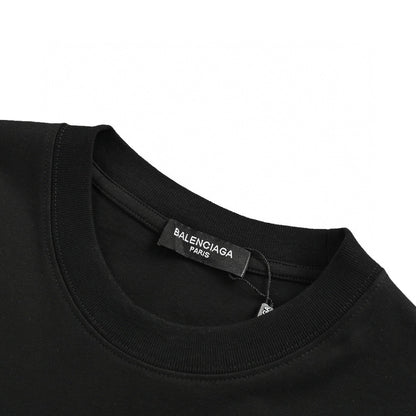 Balenciaga Graphic Logo T-shirt (black) Unisex Streetwear Limited Edition - The Balenciaga Graphic Logo T-Shirt in black is a chic and contemporary piece that showcases