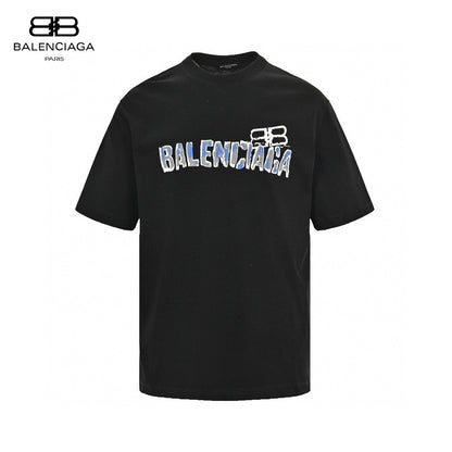 Balenciaga Graphic Logo T-shirt (black) Unisex Streetwear Limited Edition - The Balenciaga Graphic Logo T-Shirt in black is a chic and contemporary piece that showcases