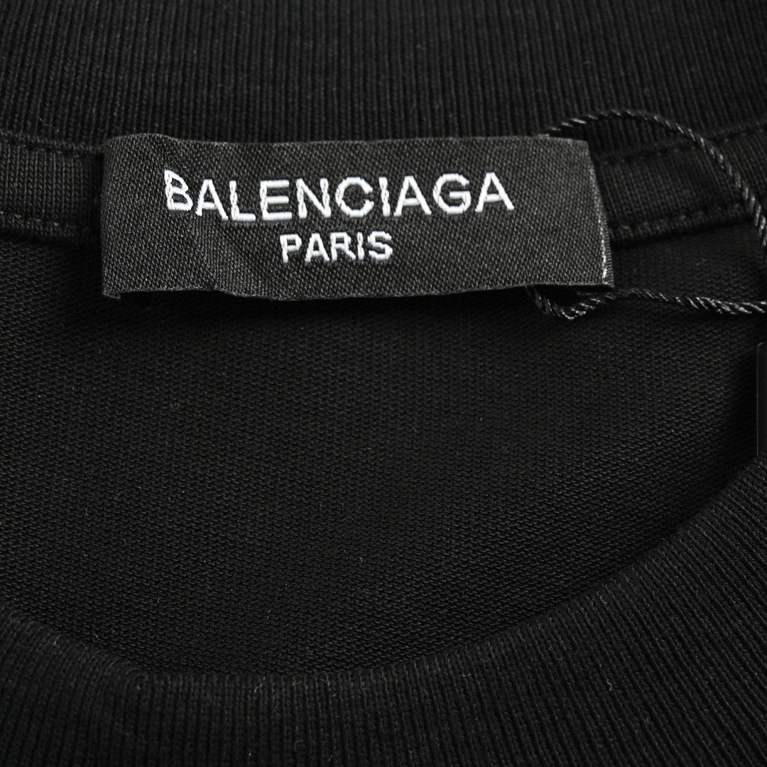 T-shirt à logo graphique Balenciaga (noir)