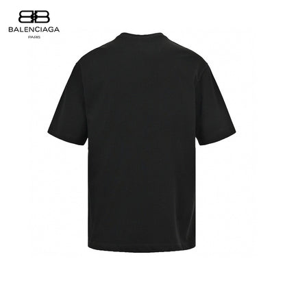Balenciaga Graphic Logo T-shirt (black) Unisex Streetwear Limited Edition - The Balenciaga Graphic Logo T-Shirt in black is a chic and contemporary piece that showcases