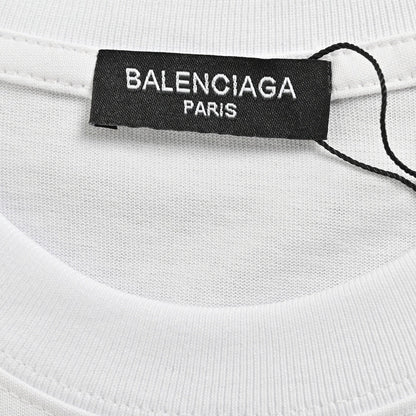 T-shirt à logo graphique Balenciaga (blanc)