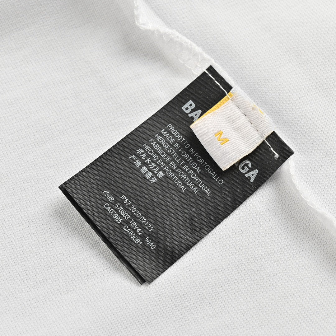 T-shirt à logo graphique Balenciaga (blanc)