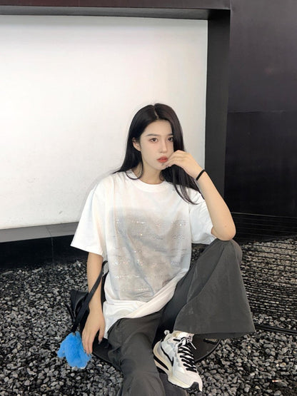 Camiseta estampada con gráficos de Balenciaga