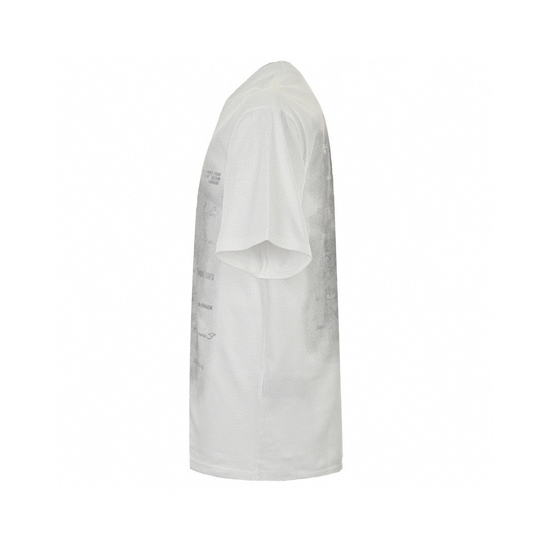 Balenciaga Graphic Print T-shirt - White Unisex Streetwear Limited Edition - The Balenciaga Graphic Print T-Shirt showcases a blend of minimalistic design and contemporary fashion. This